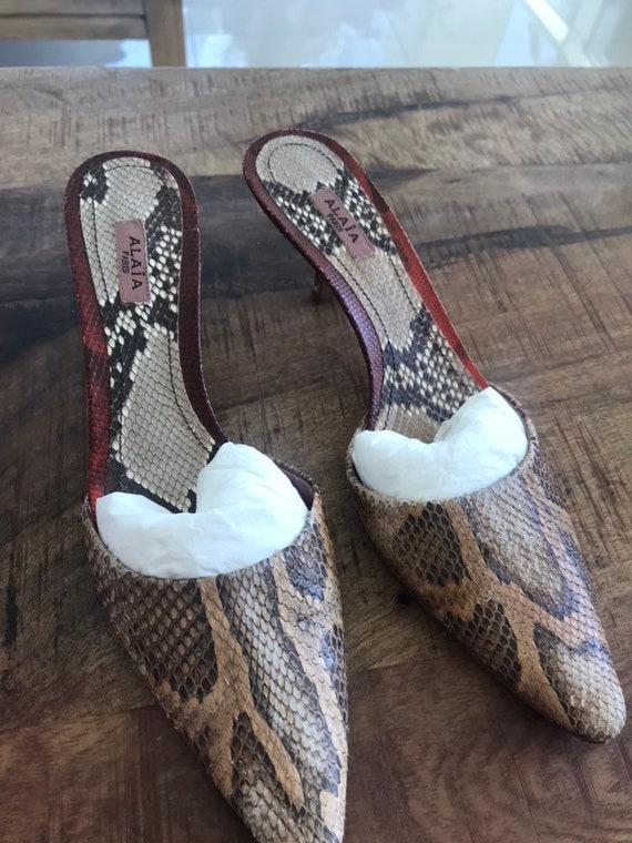 Mules in Python Alaia - Etsy