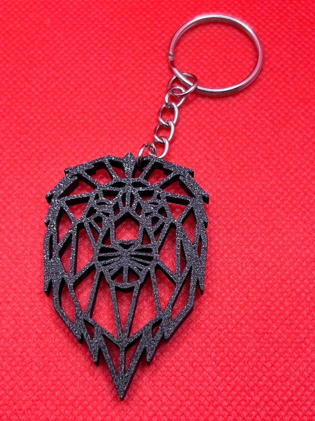 Geometric Key Ring Key Ring - Geometric Lion Model - Etsy
