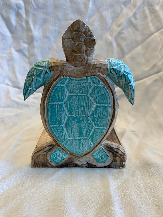 Turtle Paper Towel Holder Wood Etsy