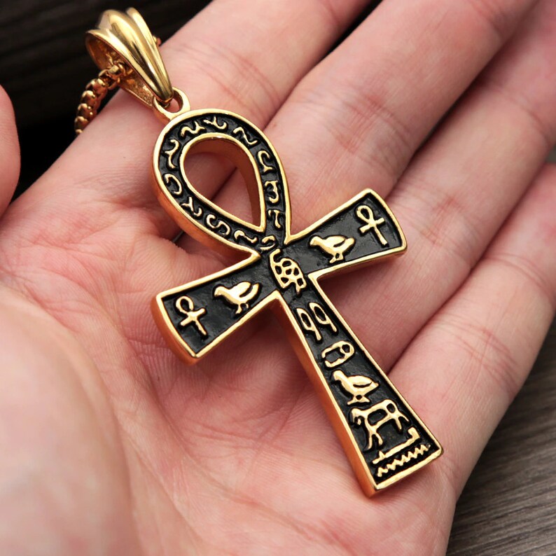 Embrace Prosperity and Vitality With the Ankh Cross Necklace Etsy