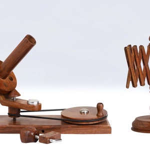 Rosewood Mix Wooden Yarn Winder for Crocheting and Knitting Yarn Ball  Winder Heavy Duty Large Capacity Natural 