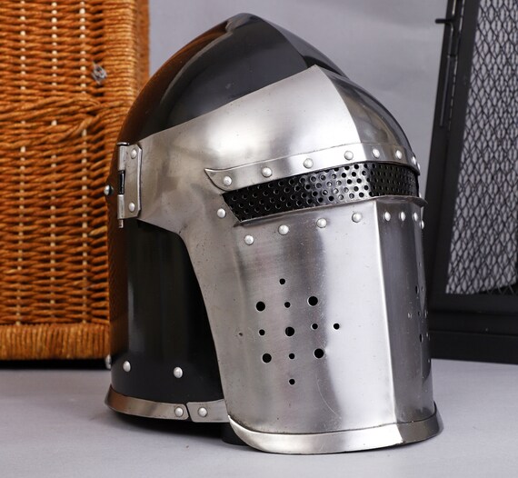 Bhartiya Handicrafts Medieval Knight-Helmets-with… - image 7