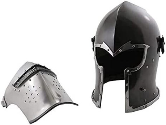 Bhartiya Handicrafts Medieval Knight-Helmets-with… - image 9