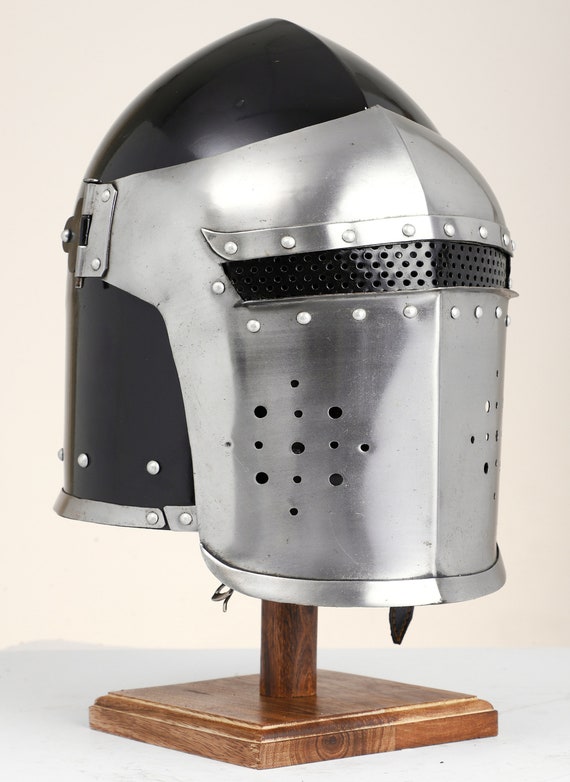 Bhartiya Handicrafts Medieval Knight-Helmets-with… - image 4