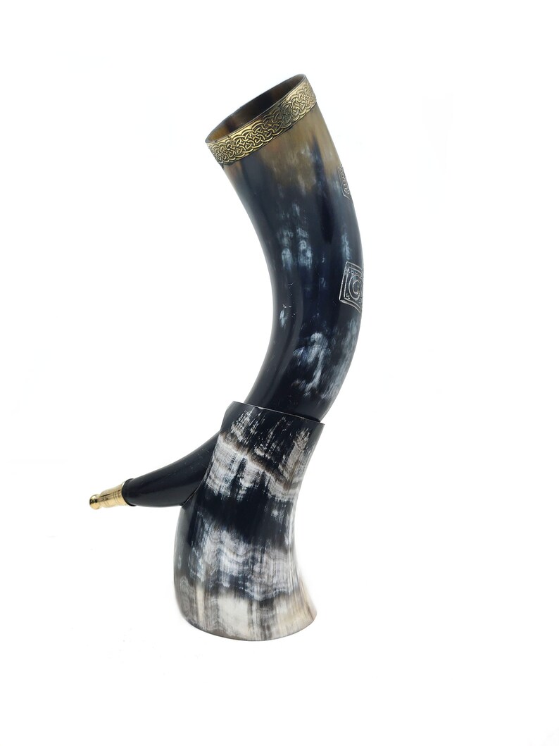 Bhartiya Handicrafts Viking Drinking Horn Goblet Mug Beer for Etsy
