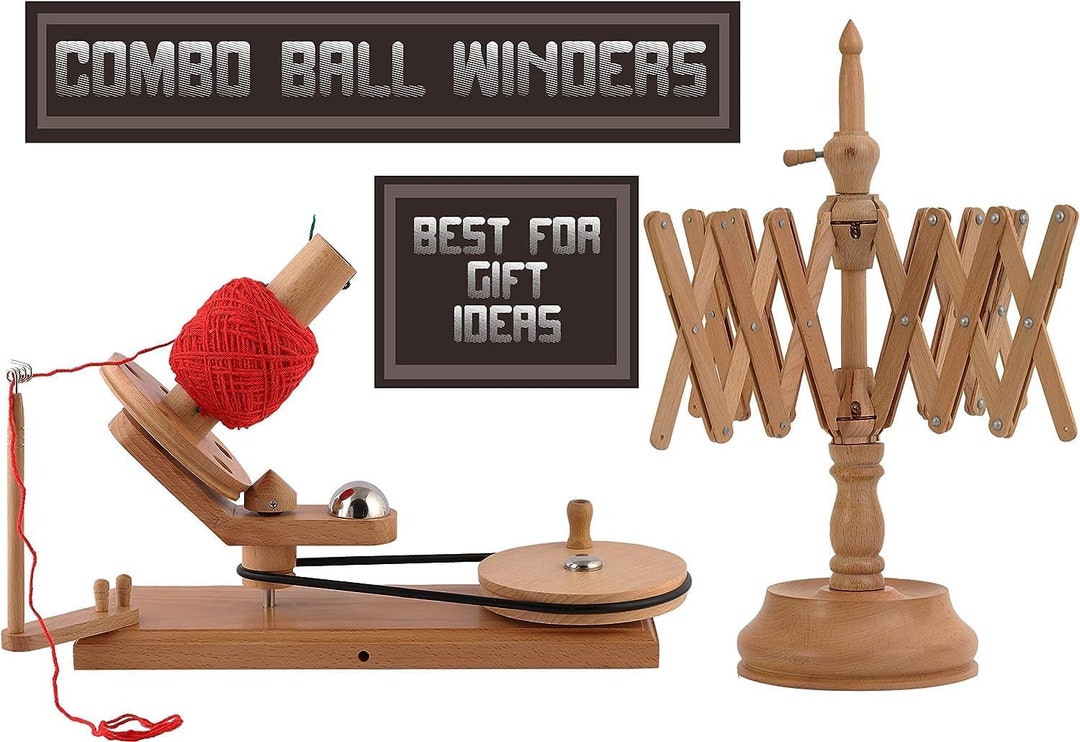 Wooden Swift Yarn Winder Heavy Duty Yarn Ball Winder Combo Etsy Australia