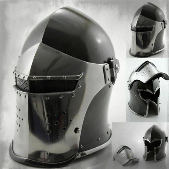 Bhartiya Handicrafts Medieval Knight-Helmets-with… - image 8