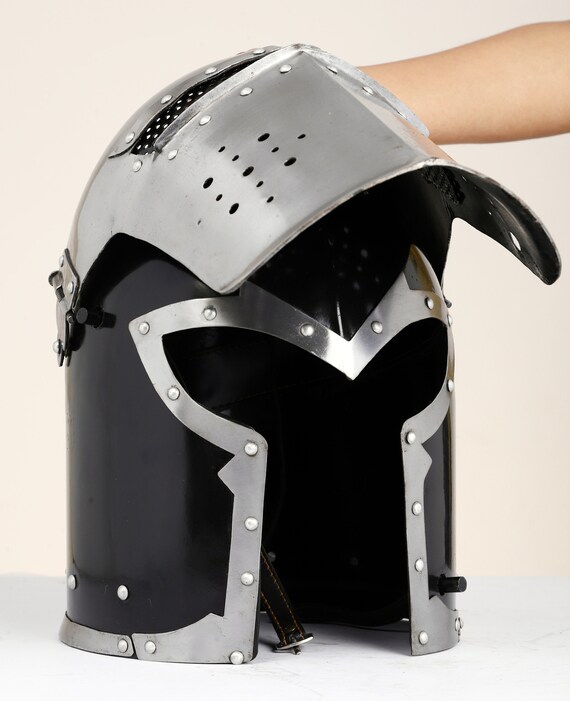 Bhartiya Handicrafts Medieval Knight-Helmets-with… - image 10