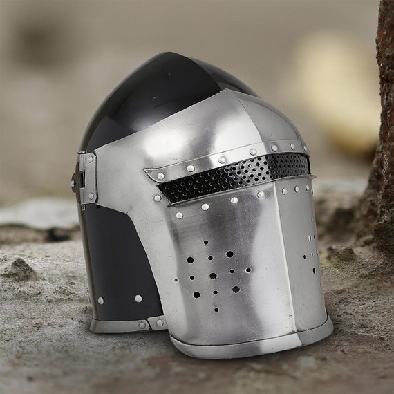 Bhartiya Handicrafts Medieval Knight-Helmets-with… - image 1