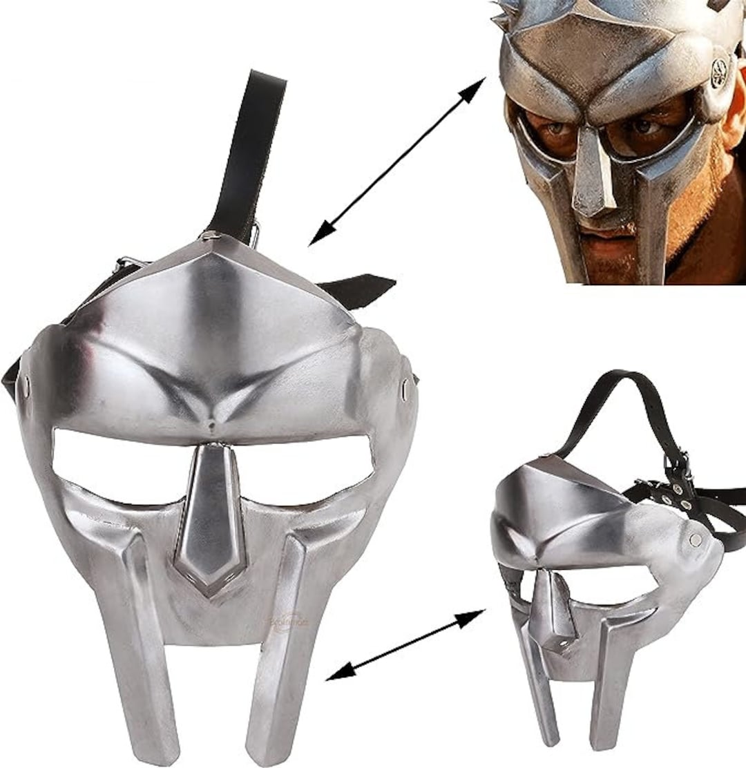 MF Doom Face Mask, Medieval Armor Face Mask, Roman Gladiator Mask for Face Madvillain Viking MF Doom Face Mask, Medieval Armor Face Mask, Roman Gladiator Mask for Face Madvillain Viking