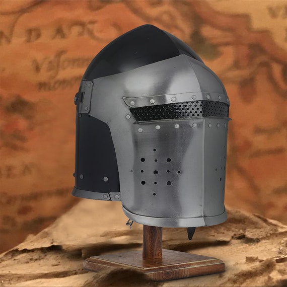 Bhartiya Handicrafts Medieval Knight-Helmets-with… - image 6