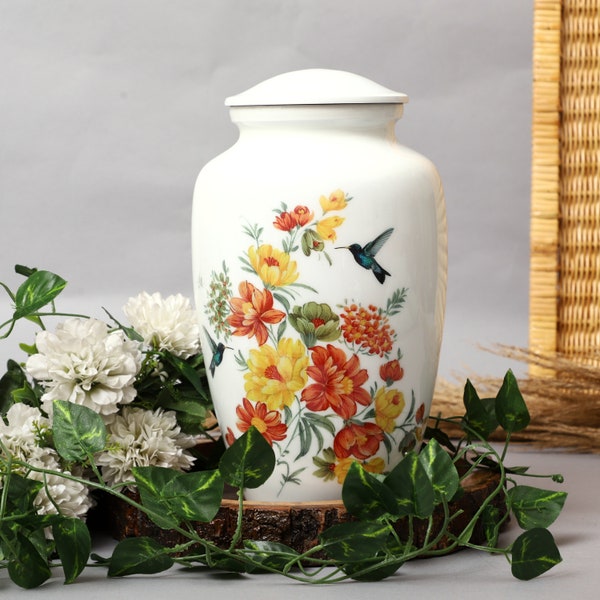 Hummingbird Cremation Urns for Human Ashes Adult Male Female, Funeral Urn for Women and Men 200 Cu/In, Select Urn form Variation