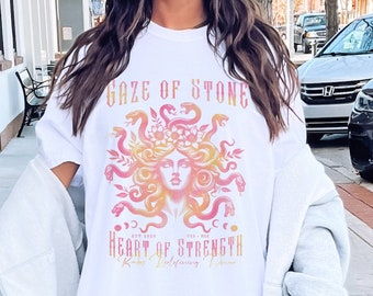 Medusa Shirt Medusa Powerful Feminist Shirt the Female Gaze Shirt Petrify the Patriarchy Shirt Feminist Greek Goddess Light Academia Shirt