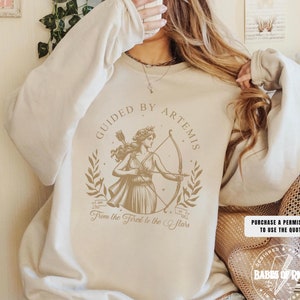 Artemis Greek Goddess Sweatshirt Artemis tshirt Artemis Greek Goddess Shirt Divine Feminine Shirt Light Academy Goddess Sister Gift for Her