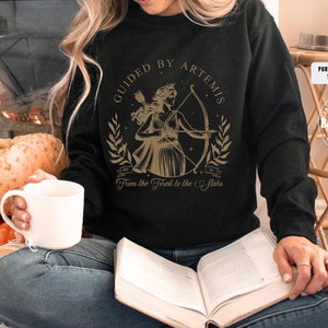 Artemis Greek Goddess Sweatshirt Artemis tshirt Artemis Greek Goddess Shirt Divine Feminine Shirt Light Academy Goddess Sister Gift for Her