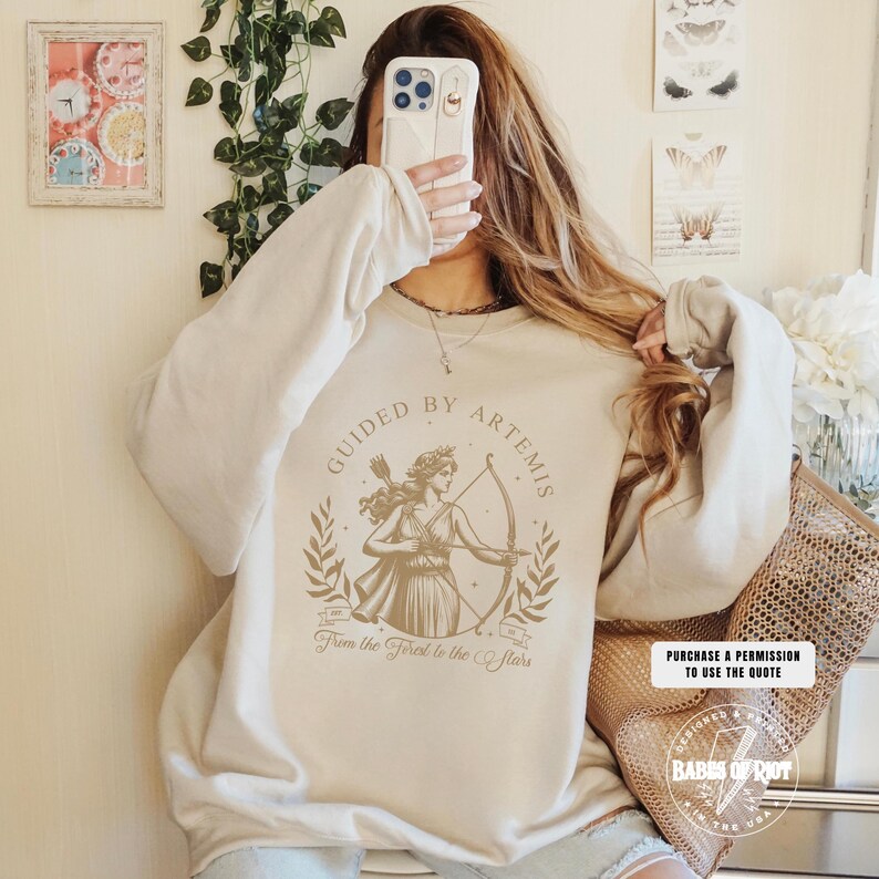 Artemis Greek Goddess Sweatshirt Artemis tshirt Artemis Greek Goddess Shirt Divine Feminine Shirt Light Academy Goddess Sister Gift for Her