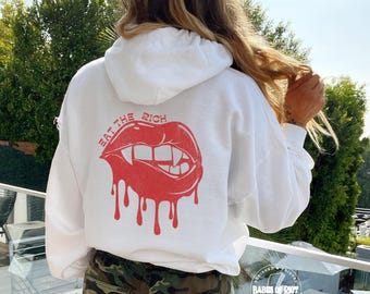 Eat the Rich Hoodie Hot Vampire Hoodie Exist Loudly Goth Vampire Shirt Eat the Rich Shirt Vampire Tshirt Be kind of a Bitch ancap Rebel Mom