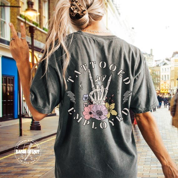 Tattooed Employed T-shirt: American Traditional Tattoo Art