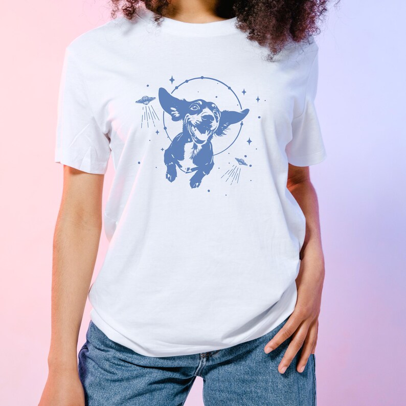 Vintage Astronaut Dachshund in Space Shirt Alien Dachshund Shirt Dachshund Dad Shirt Dachshund Mom Gift for Her Dachshund Galaxy Dog Tshirt