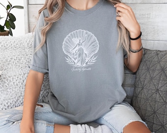 Aphrodite Shirt Aphrodite Greek Goddess Shirt Greek Goddess of the Love Aphrodite Light Academia Goddess Shirt Coastal Granddaughte