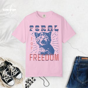 Feral for Freedom Resist Childless Cat Lady Shirt Fundamental Rights Cat Mom Shirt Cat Dad Shirt Feminist Shirt Equality Shirt Defend Equality 4b movement