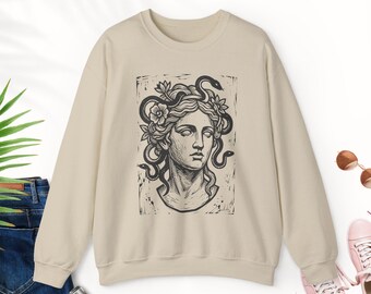 Medusa Shirt Powerful Feminist Tee Resist Burn the Patriarchy LGBTQ+ Sweatshirt Greek Goddess Sweatshirt