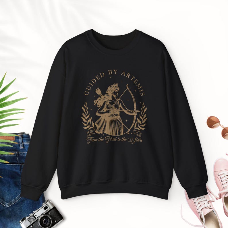 Artemis Greek Goddess Sweatshirt Artemis tshirt Artemis Greek Goddess Shirt Divine Feminine Shirt Light Academy Goddess Sister Gift for Her