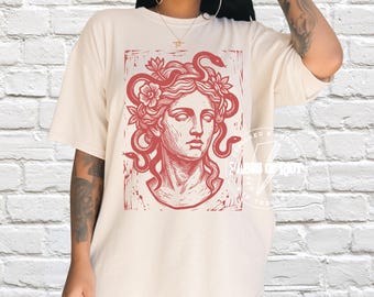 Medusa Shirt Powerful Feminist Tee Resist Burn the Patriarchy LGBTQ+ T-shirt Greek Goddess Shirt