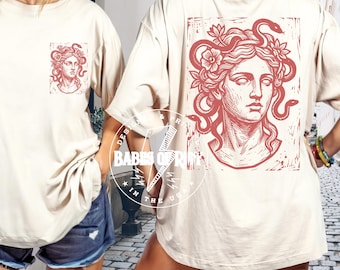 Medusa Shirt Powerful Feminist Shirt Resist Burn the Patriarchy LGBTQ+ T-shirt Greek Goddess Shirt