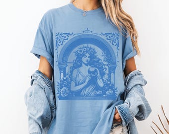 Persephone Pomegranate Shirt, Persephone Greek Goddess Shirt, Greek Goddess, Mythology core Tee Persephone Poetry Shirt, Pomegranate Shirt