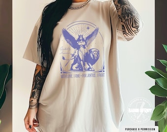 Camiseta Inanna Camiseta Ishtar Reina del Cielo Diosa Camiseta Light Academia Diosa del Amor y la Guerra Camiseta Inanna Diosa Sumeria Camiseta Diosa León