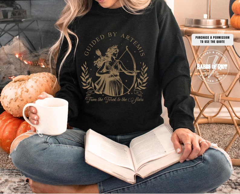 Artemis Greek Goddess Sweatshirt Artemis tshirt Artemis Greek Goddess Shirt Divine Feminine Shirt Light Academy Goddess Sister Gift for Her