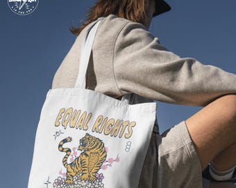 Eat the Rich Canvas Tote Bag: Feminist LGBTQ Rights