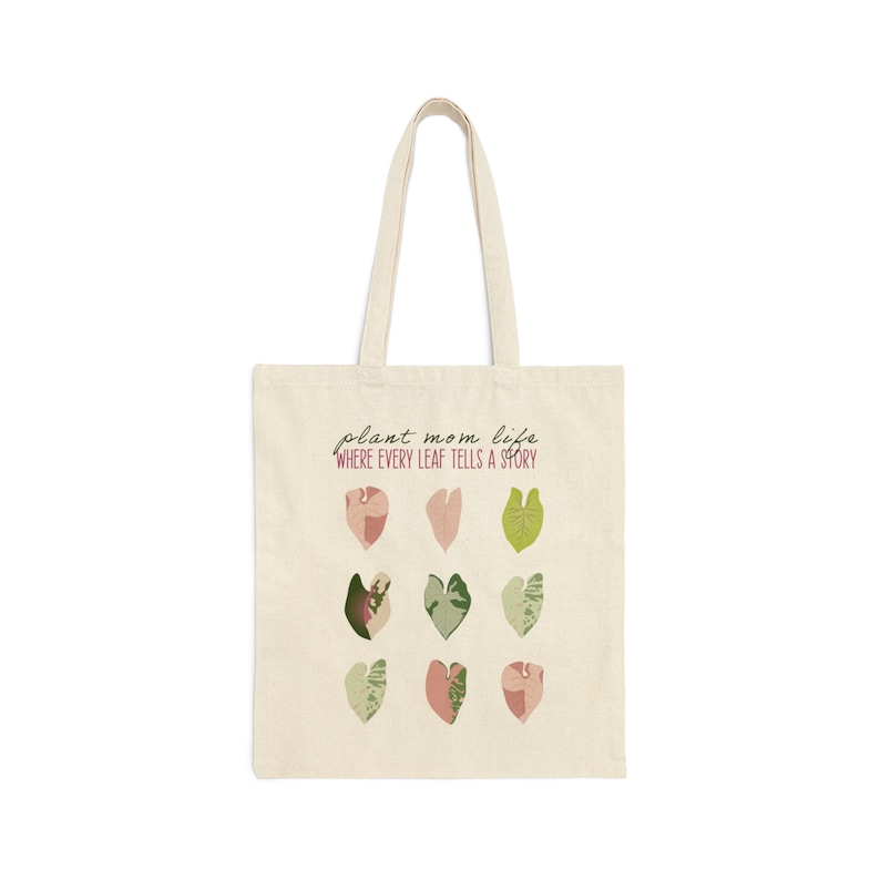 syngonium albo, syngonium batik,milk confetti, syngonium pink spot, syngonium butterfly allusion, syngonium wendlandii inspired tote canvas bag.