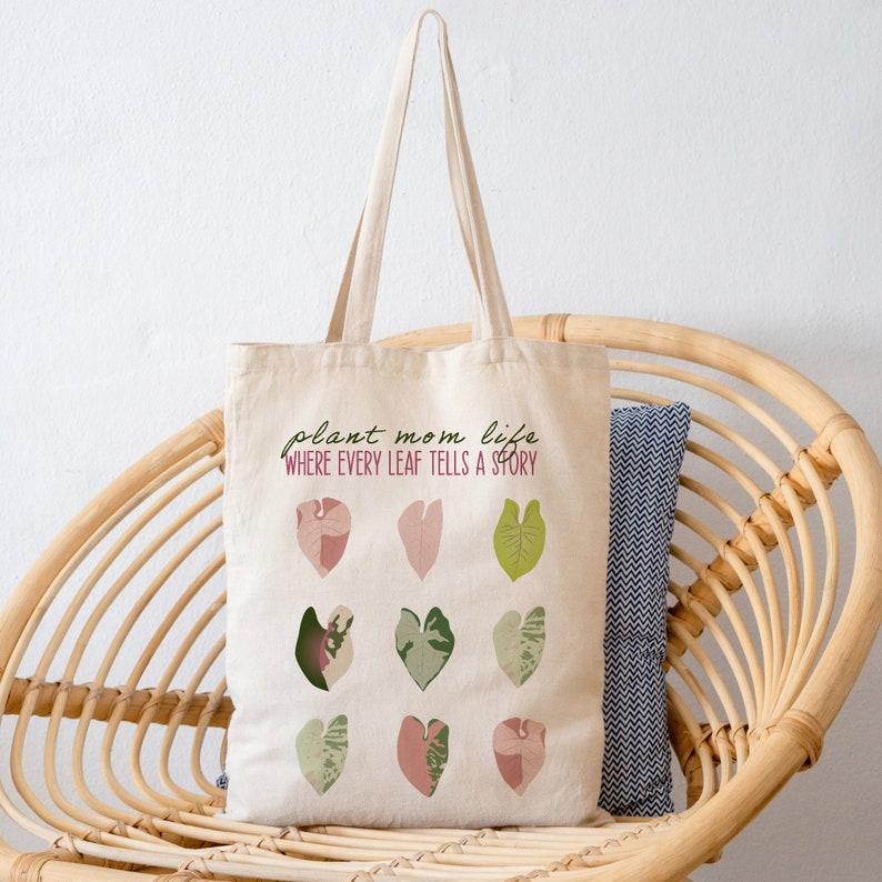 syngonium albo, syngonium batik,milk confetti, syngonium pink spot, syngonium butterfly allusion, syngonium wendlandii inspired tote canvas bag.