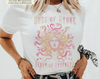 Camiseta Medusa Camiseta Feminista Poderosa Camiseta La Mirada Femenina Camiseta Petrificar el Patriarcado Camiseta Feminista Activismo Derechos de las Mujeres Camiseta Grl pwr