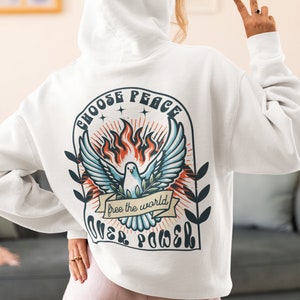 Palestine Essential Hoodie Free Palestine Gaza Ukraine Hoodie World Peace Hoodie Human Rights Hippie Sweater Protest Hoodie No war Hoodie