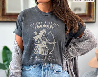 Librariancore Artemis Shirt Greek Goddess Shirt Artemis tshirt Artemis Greek Goddess Shirt Divine Feminine Dark Academy Goddess Gift for Her