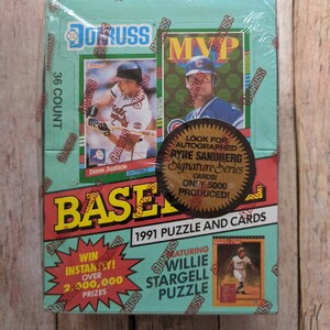 1991 Donruss Puzzle and Cards Series 2 Factory Sealed Box