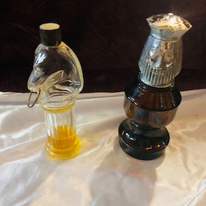 Chess set of two vintage Avon bottles