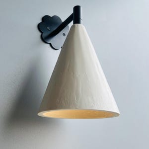 The Flower Plaster cone wall light