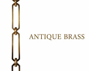 Handmade Antique Brass Lighting Chain Sold by the FOOT 12 inches