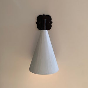 Plaster cone wall light