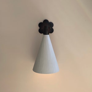 Plaster cone wall light