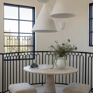22-Inch Large Handmade Plaster Cone Pendant Light