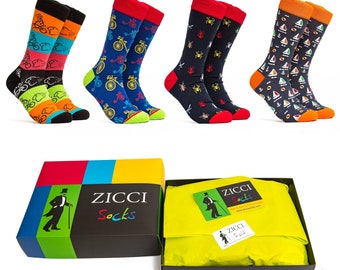 Mens Dress Socks Funny Groomsmen Gift Womens Socks Set Cool Gift Colorful Socks Multi-color Unisex