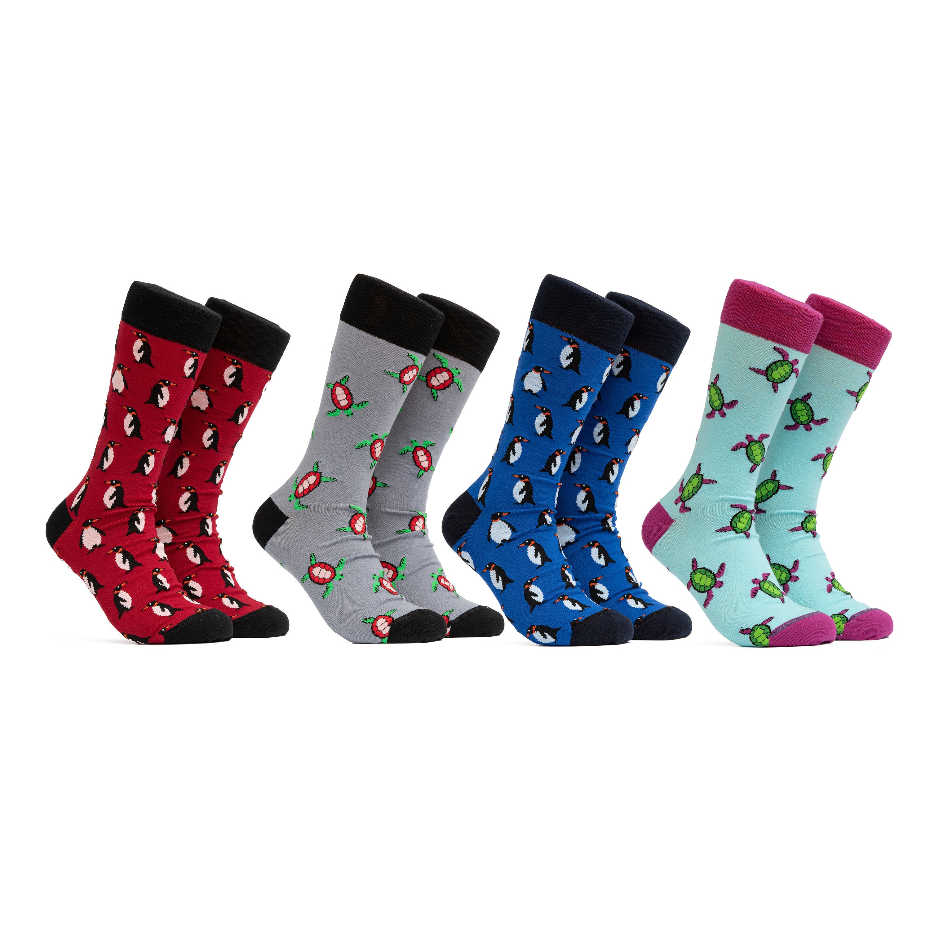 Men's Socks With Animals Funny Gift Box Dress Socks Crazy | Etsy