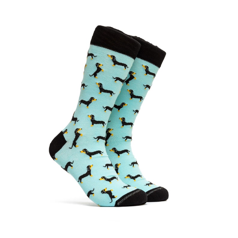 Dachshund Socks Happy Mens Womens Socks Dress Groomsmen Socks Etsy