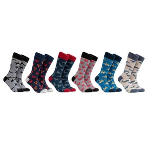 Men&#39;s Socks With Animals Funny  Gift Box Dress Socks Crazy Happy Socks  Groomsmen Gift Cool Socks Orca Tuna Whale Seal Lobster Crab Socks