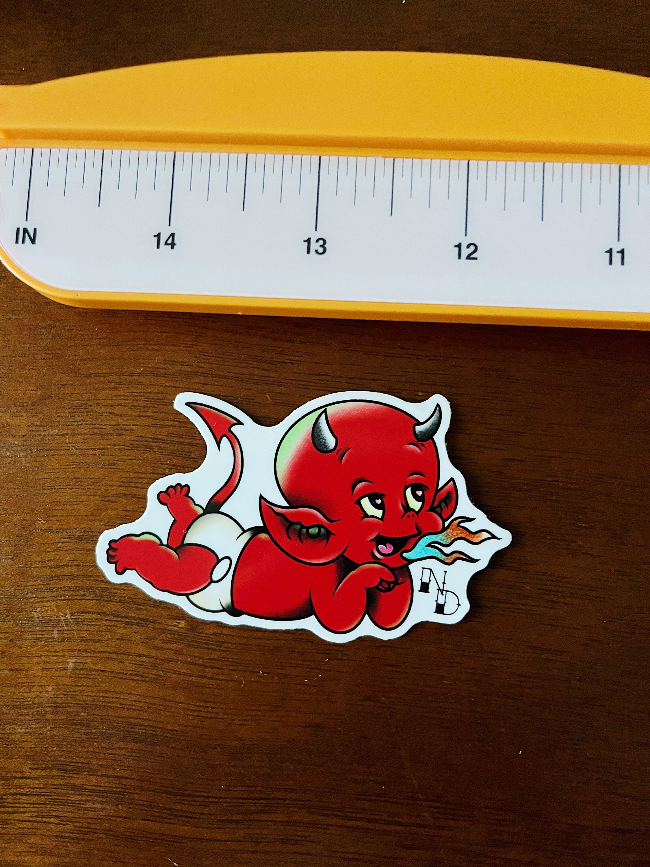 3” Hot Stuff Sticker - Etsy